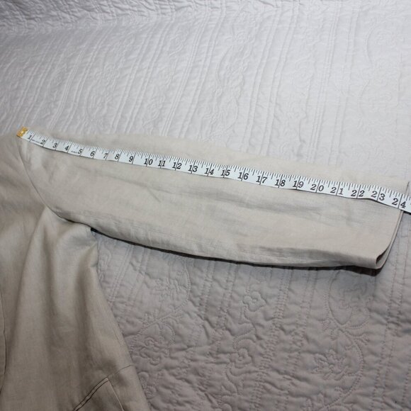 Catherine Malandrino Women's Open Front Shawl Collar Linen Blazer Size 8 NWT - Picture 9 of 9